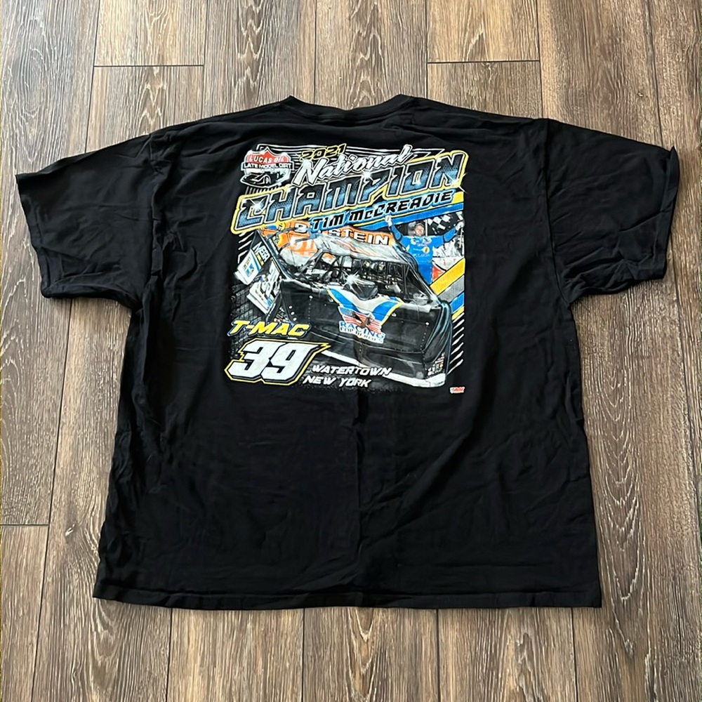 T-Mac Tim McCreadie 2021 National Champion Racing Watertown New York Shirt 3XL
